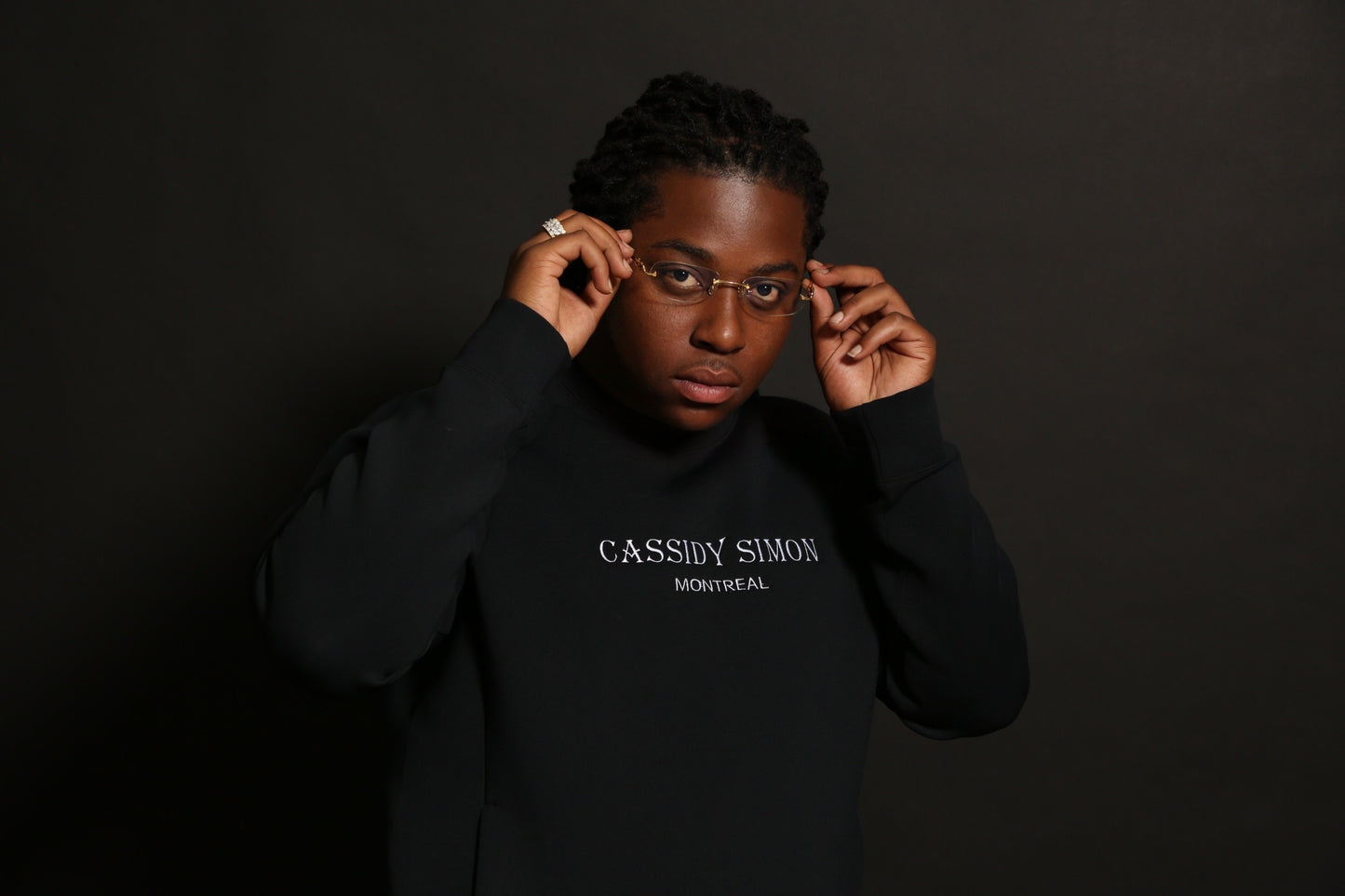 Men's crew neck "full set" (Black)