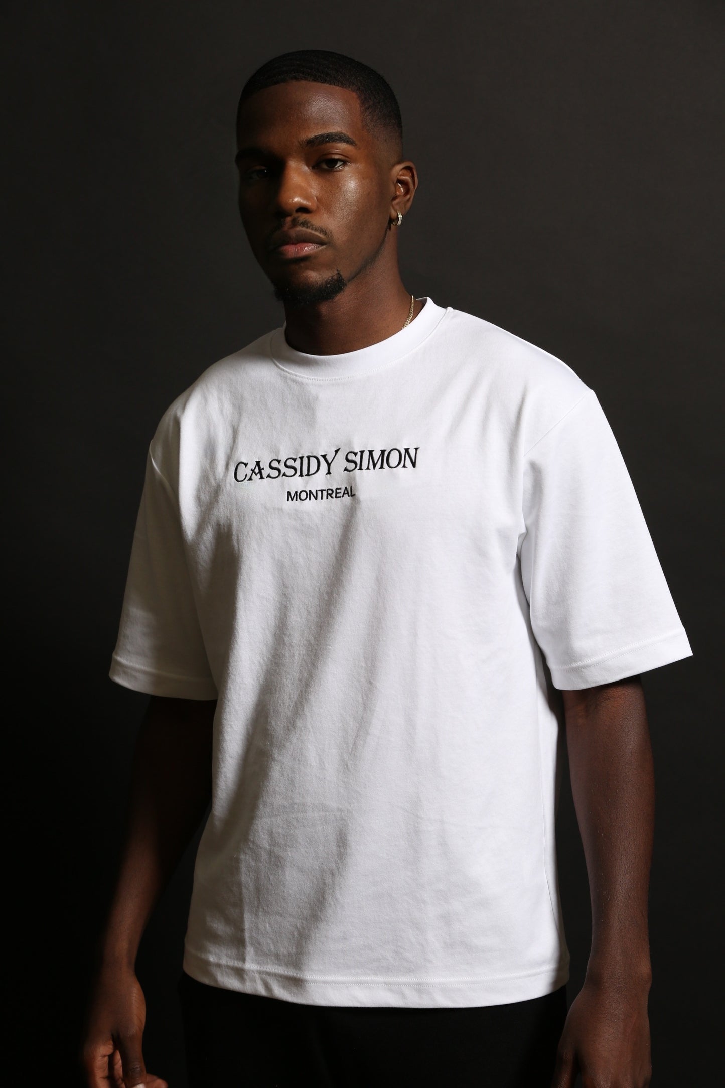 Men’s Oversized Tee (white)