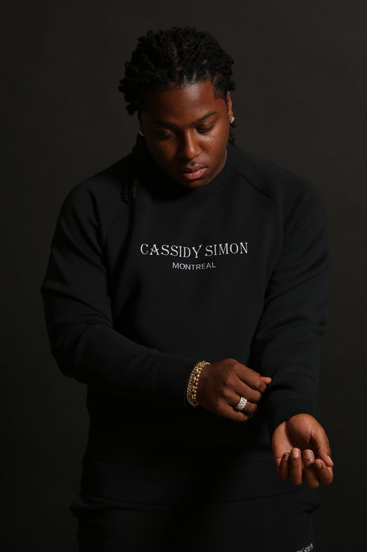 Men's crew neck "full set" (Black)