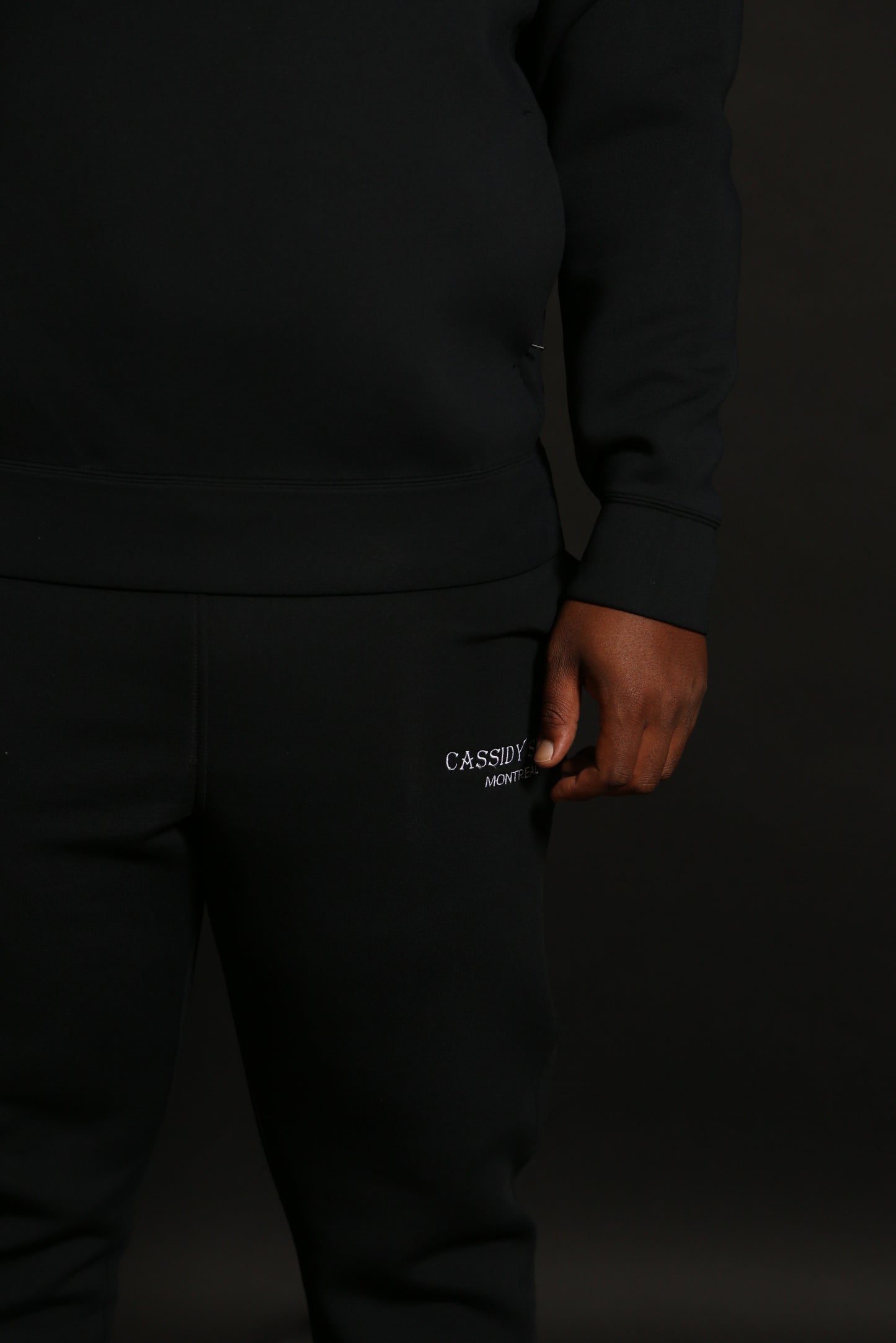 Men's crew neck "full set" (Black)